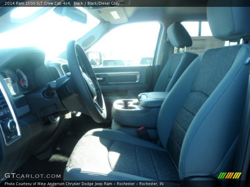 Black / Black/Diesel Gray 2014 Ram 1500 SLT Crew Cab 4x4