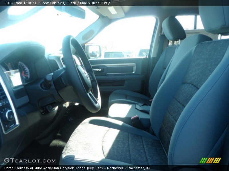 Black / Black/Diesel Gray 2014 Ram 1500 SLT Crew Cab 4x4