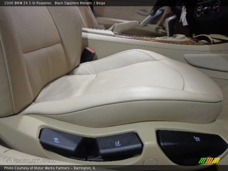 Black Sapphire Metallic / Beige 2006 BMW Z4 3.0i Roadster