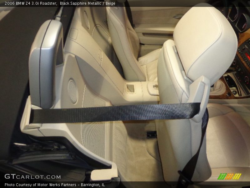 Black Sapphire Metallic / Beige 2006 BMW Z4 3.0i Roadster