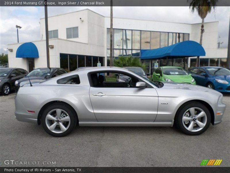 Ingot Silver / Charcoal Black 2014 Ford Mustang GT Coupe