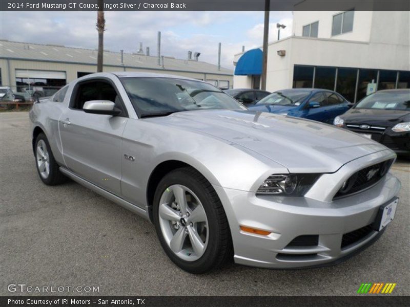 Ingot Silver / Charcoal Black 2014 Ford Mustang GT Coupe
