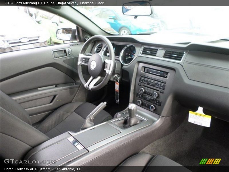 Ingot Silver / Charcoal Black 2014 Ford Mustang GT Coupe