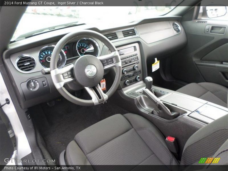 Ingot Silver / Charcoal Black 2014 Ford Mustang GT Coupe
