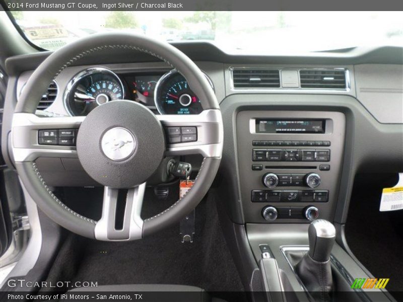 Ingot Silver / Charcoal Black 2014 Ford Mustang GT Coupe