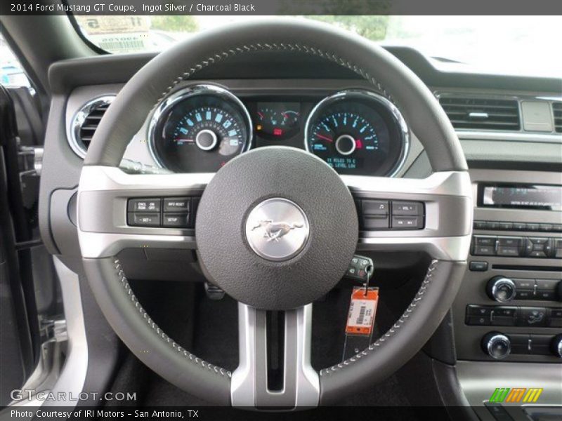 Ingot Silver / Charcoal Black 2014 Ford Mustang GT Coupe