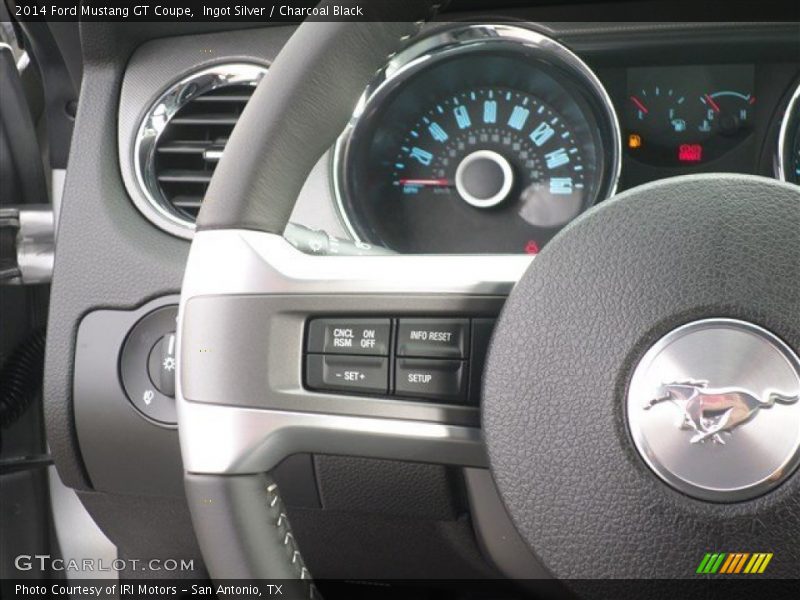 Ingot Silver / Charcoal Black 2014 Ford Mustang GT Coupe
