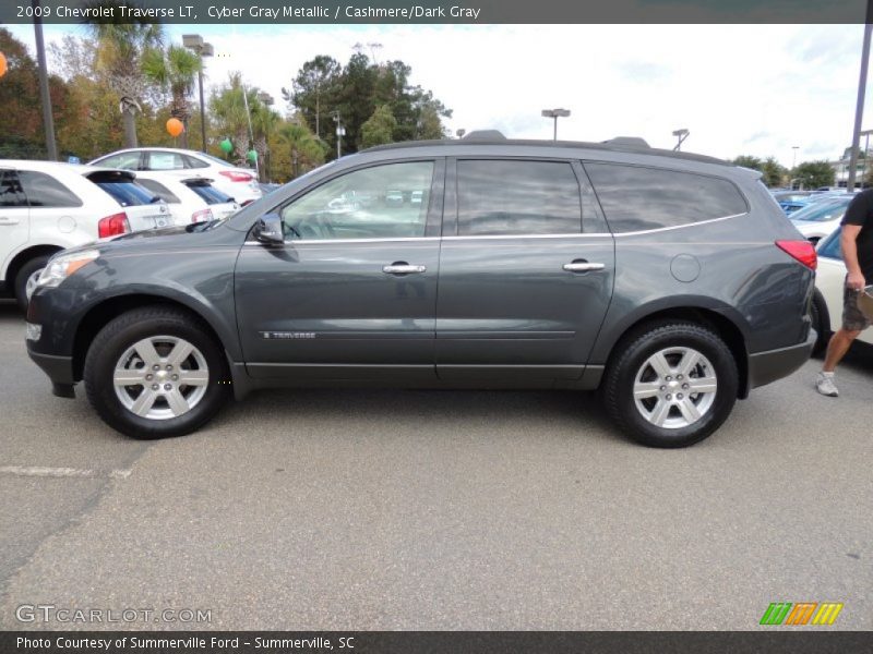 Cyber Gray Metallic / Cashmere/Dark Gray 2009 Chevrolet Traverse LT
