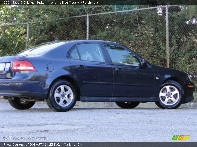 Nocturne Blue Metallic / Parchment 2004 Saab 9-3 Linear Sedan
