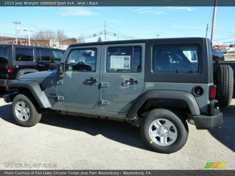 Anvil / Black 2014 Jeep Wrangler Unlimited Sport 4x4