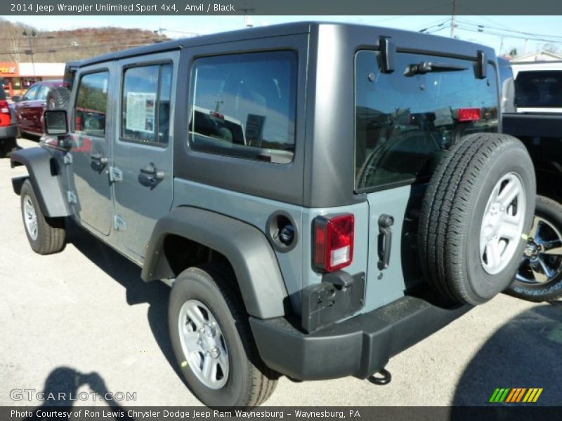 Anvil / Black 2014 Jeep Wrangler Unlimited Sport 4x4