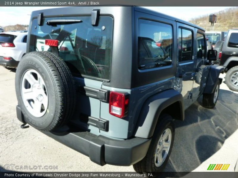 Anvil / Black 2014 Jeep Wrangler Unlimited Sport 4x4
