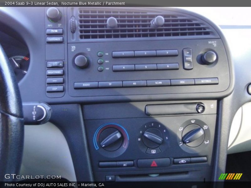 Nocturne Blue Metallic / Parchment 2004 Saab 9-3 Linear Sedan
