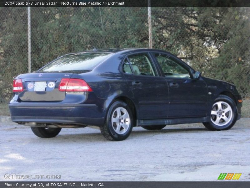 Nocturne Blue Metallic / Parchment 2004 Saab 9-3 Linear Sedan