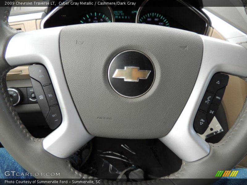 Cyber Gray Metallic / Cashmere/Dark Gray 2009 Chevrolet Traverse LT