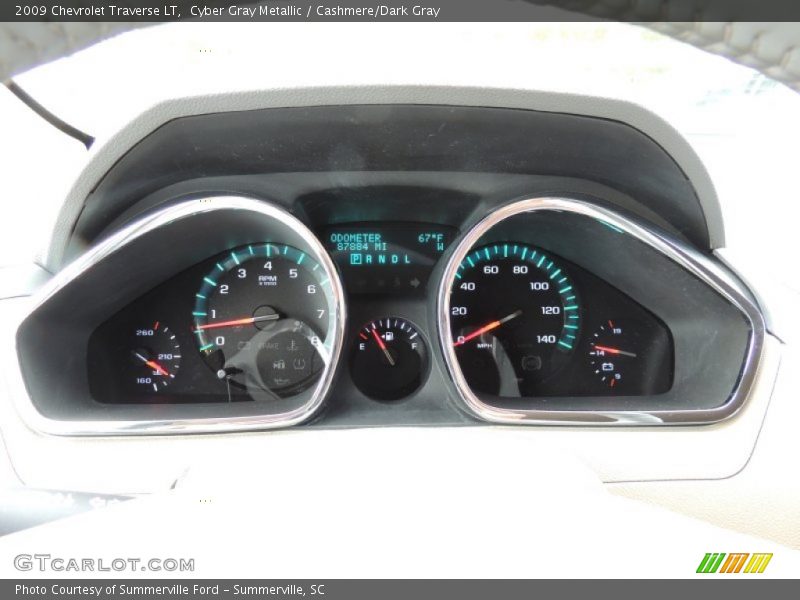 Cyber Gray Metallic / Cashmere/Dark Gray 2009 Chevrolet Traverse LT