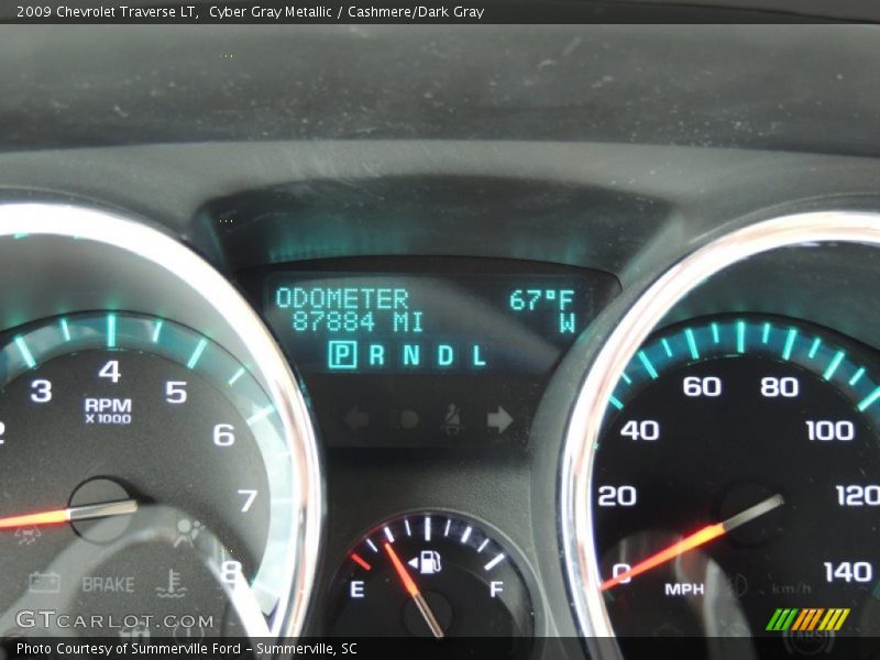 Cyber Gray Metallic / Cashmere/Dark Gray 2009 Chevrolet Traverse LT
