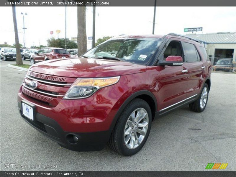 Ruby Red / Medium Light Stone 2014 Ford Explorer Limited