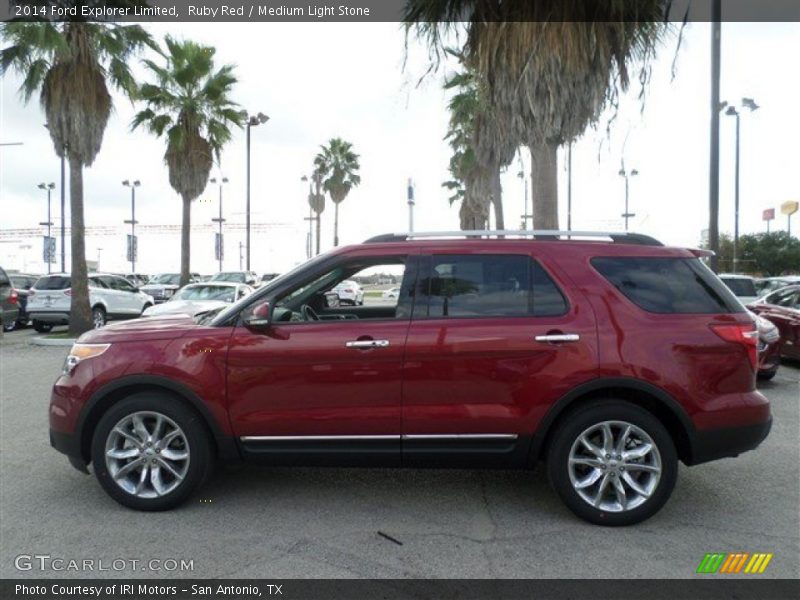 Ruby Red / Medium Light Stone 2014 Ford Explorer Limited