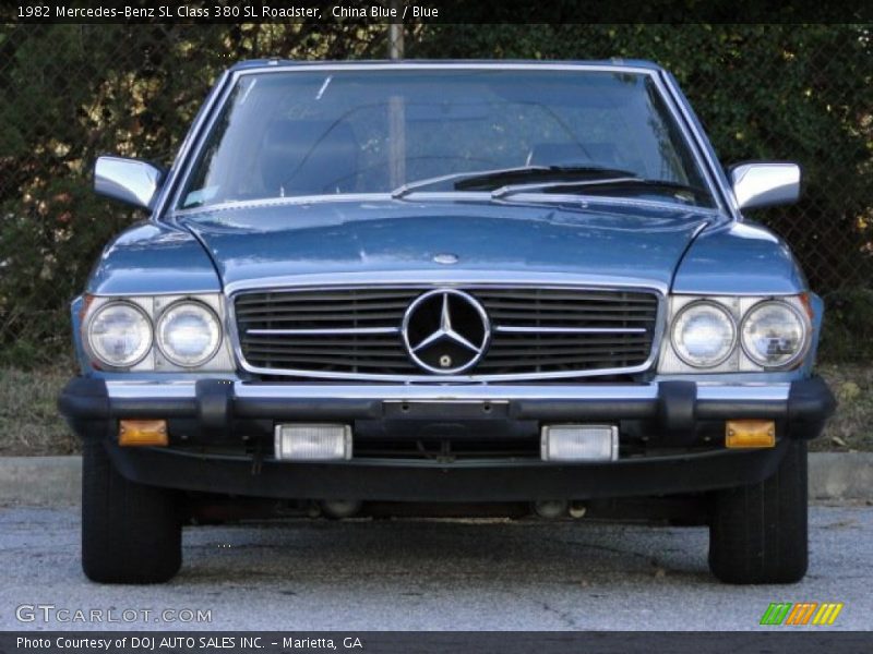 China Blue / Blue 1982 Mercedes-Benz SL Class 380 SL Roadster