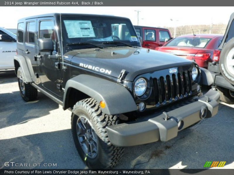 Black / Black 2014 Jeep Wrangler Unlimited Rubicon 4x4