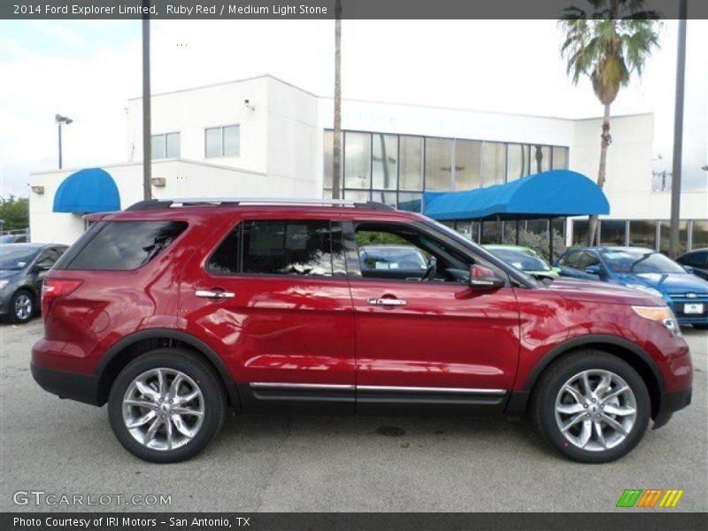 Ruby Red / Medium Light Stone 2014 Ford Explorer Limited