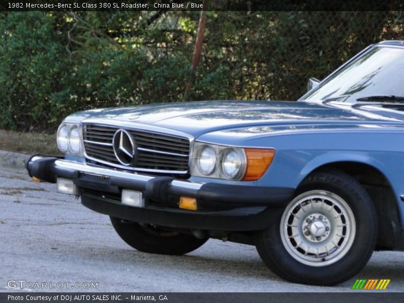 China Blue / Blue 1982 Mercedes-Benz SL Class 380 SL Roadster