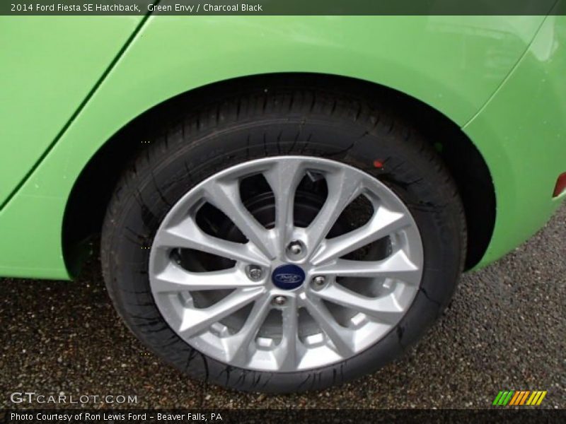 Green Envy / Charcoal Black 2014 Ford Fiesta SE Hatchback