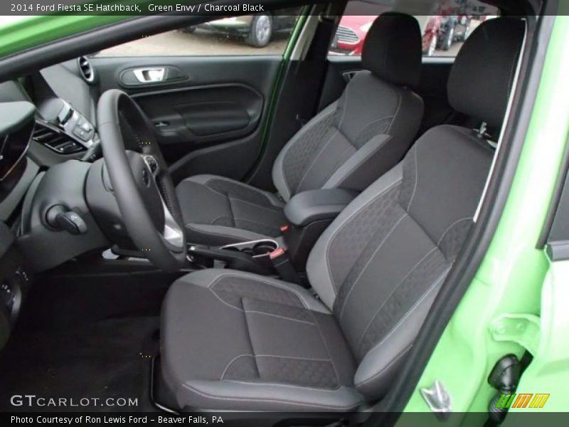Green Envy / Charcoal Black 2014 Ford Fiesta SE Hatchback