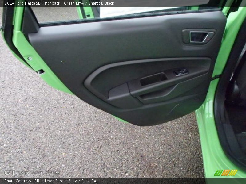 Green Envy / Charcoal Black 2014 Ford Fiesta SE Hatchback