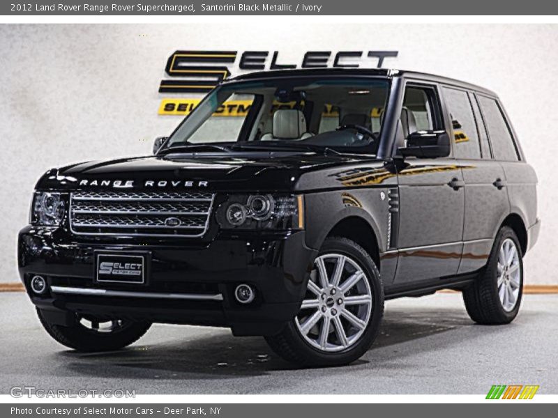 Santorini Black Metallic / Ivory 2012 Land Rover Range Rover Supercharged