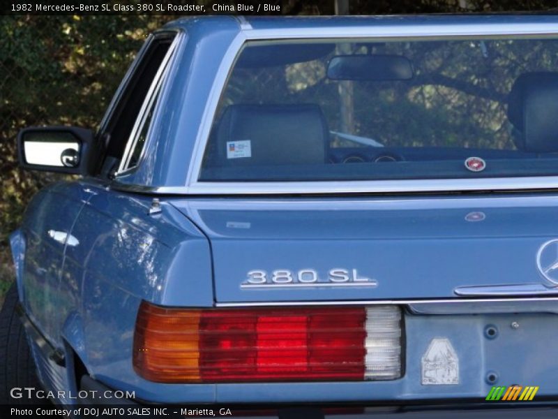 China Blue / Blue 1982 Mercedes-Benz SL Class 380 SL Roadster