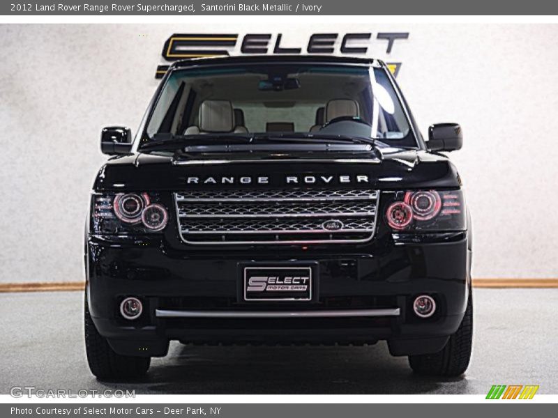 Santorini Black Metallic / Ivory 2012 Land Rover Range Rover Supercharged