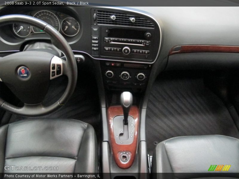 Black / Black 2008 Saab 9-3 2.0T Sport Sedan