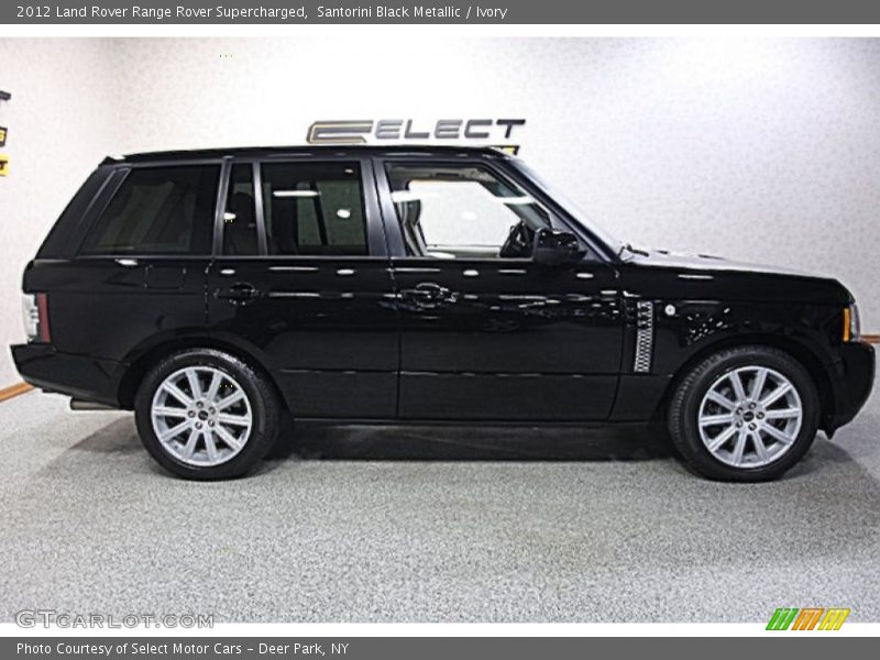 Santorini Black Metallic / Ivory 2012 Land Rover Range Rover Supercharged