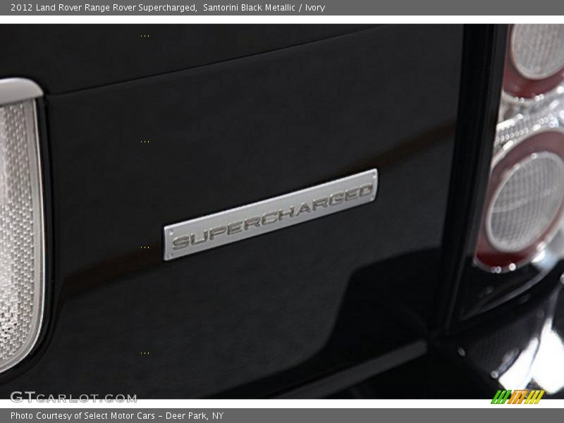 Santorini Black Metallic / Ivory 2012 Land Rover Range Rover Supercharged