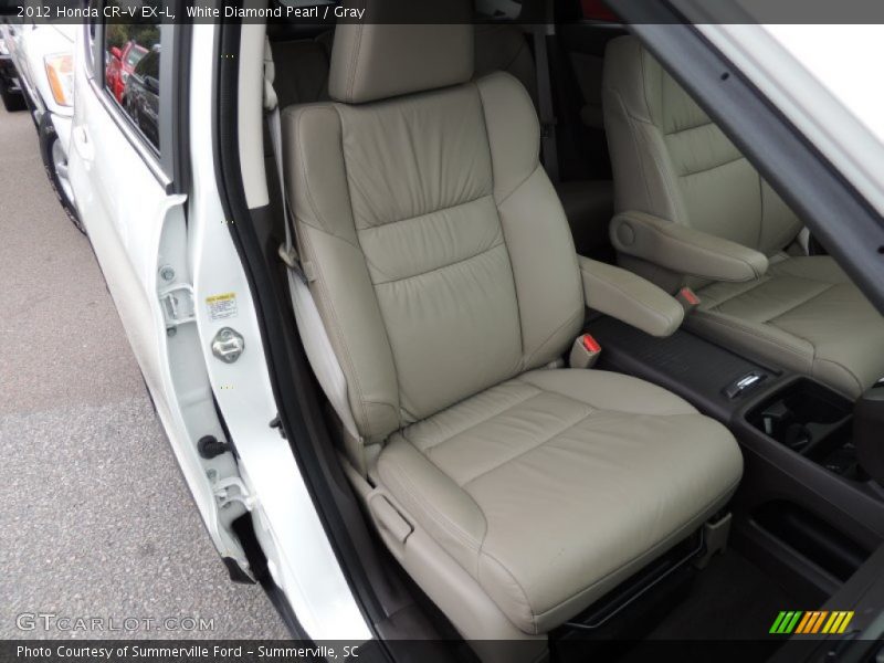 White Diamond Pearl / Gray 2012 Honda CR-V EX-L