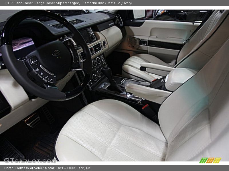 Santorini Black Metallic / Ivory 2012 Land Rover Range Rover Supercharged