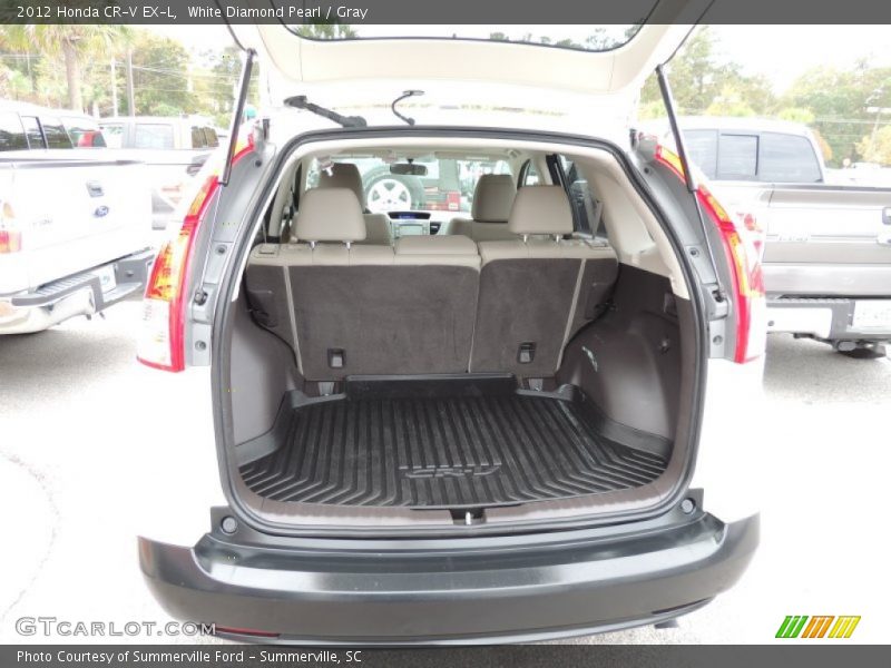 White Diamond Pearl / Gray 2012 Honda CR-V EX-L