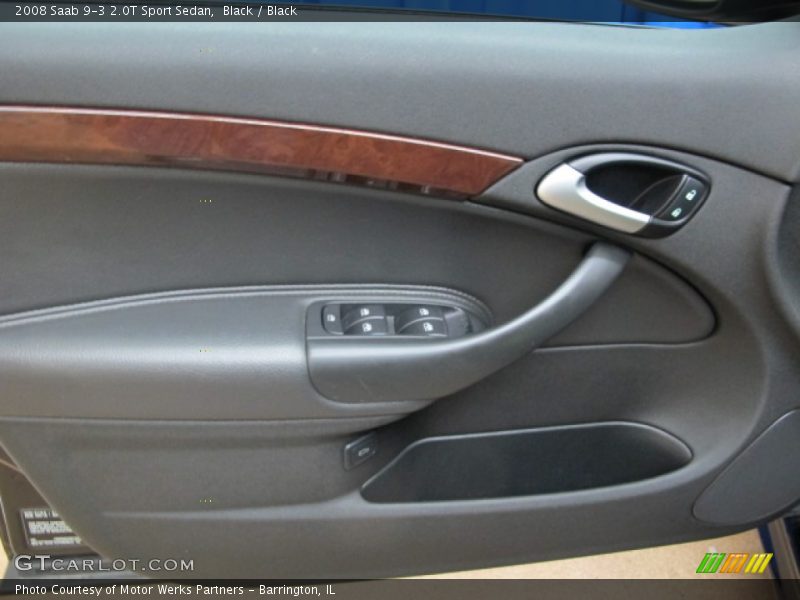 Black / Black 2008 Saab 9-3 2.0T Sport Sedan