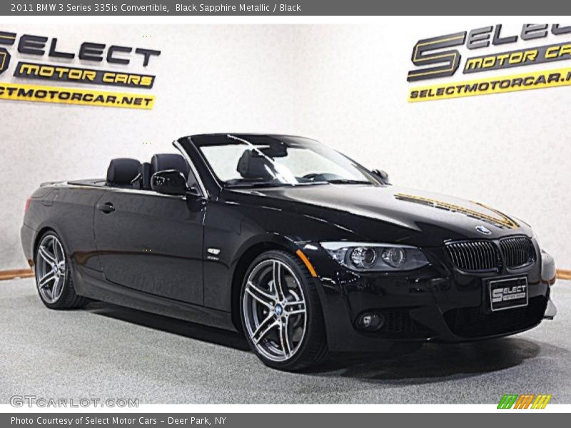 Black Sapphire Metallic / Black 2011 BMW 3 Series 335is Convertible