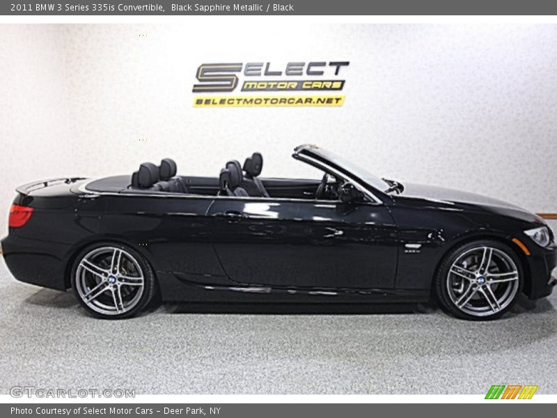 Black Sapphire Metallic / Black 2011 BMW 3 Series 335is Convertible