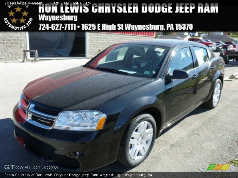 Black Clear Coat / Black 2014 Dodge Avenger SE