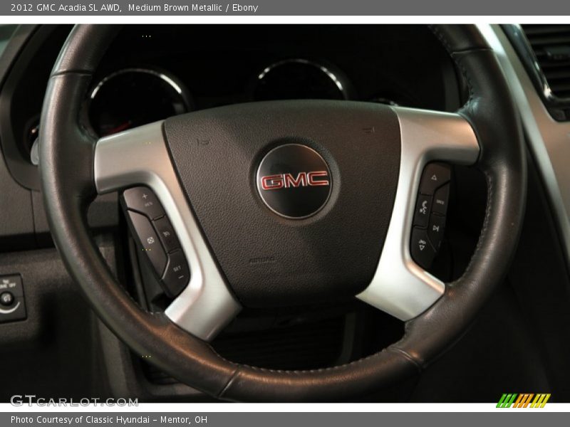 Medium Brown Metallic / Ebony 2012 GMC Acadia SL AWD