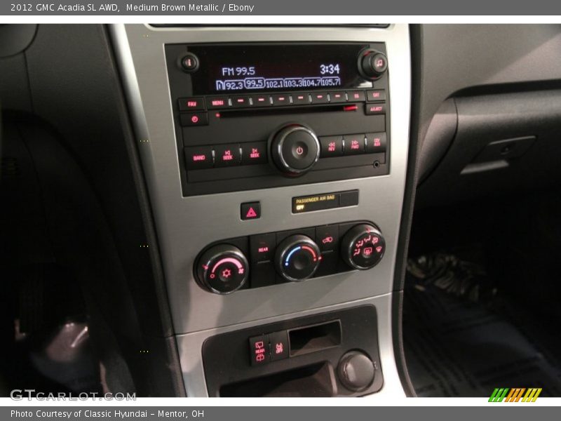 Medium Brown Metallic / Ebony 2012 GMC Acadia SL AWD