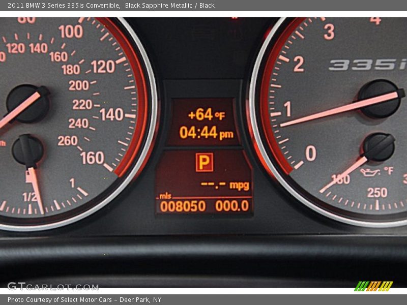 Black Sapphire Metallic / Black 2011 BMW 3 Series 335is Convertible