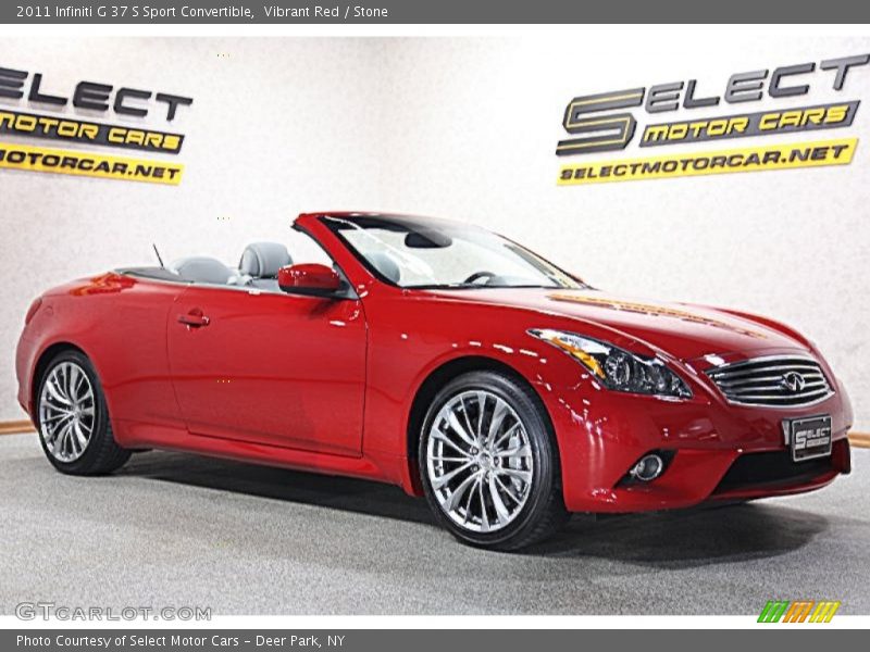 Vibrant Red / Stone 2011 Infiniti G 37 S Sport Convertible