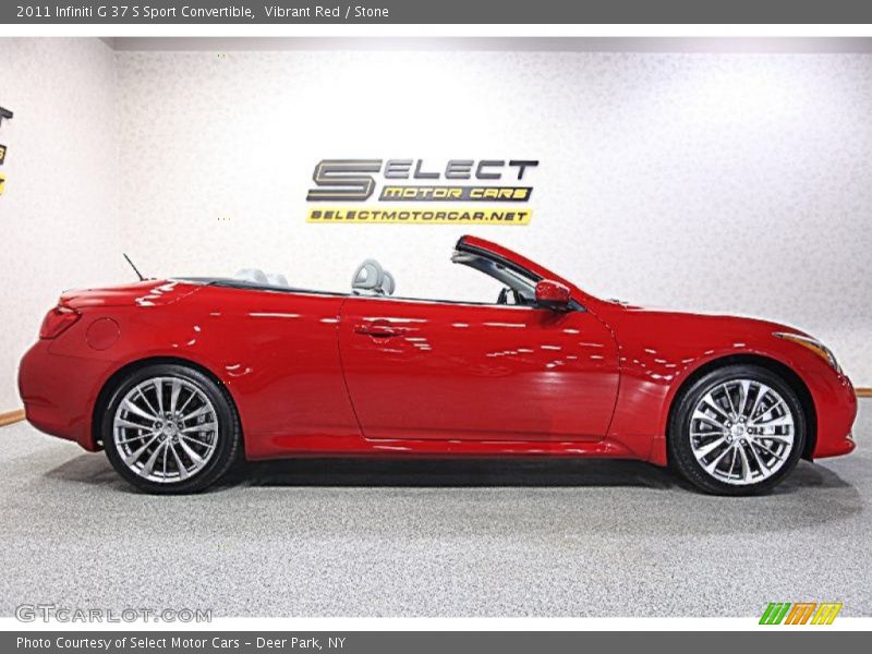 Vibrant Red / Stone 2011 Infiniti G 37 S Sport Convertible