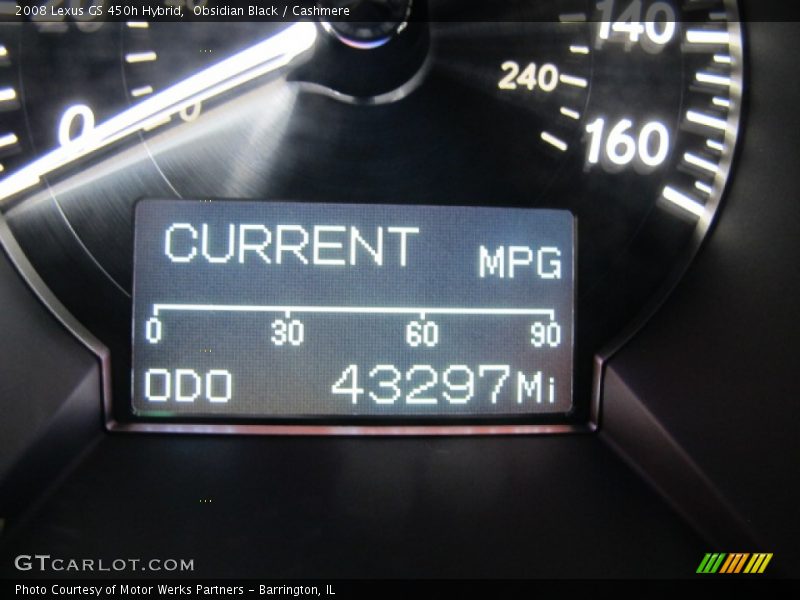 Obsidian Black / Cashmere 2008 Lexus GS 450h Hybrid