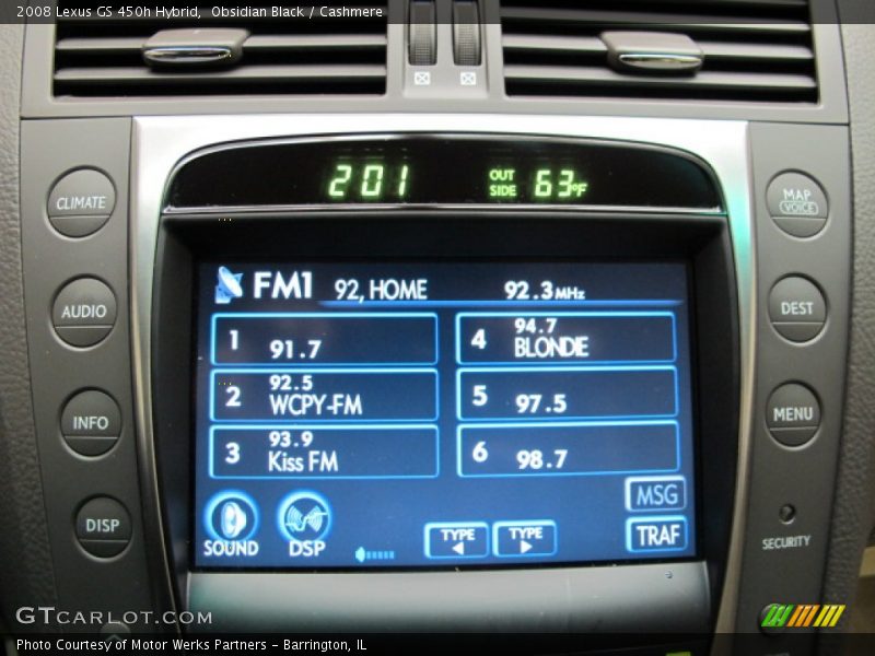 Obsidian Black / Cashmere 2008 Lexus GS 450h Hybrid